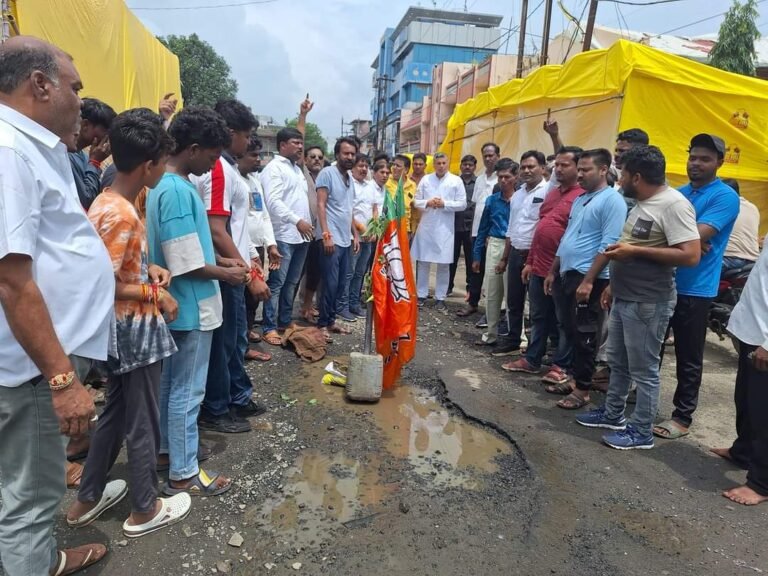 Betul News: गड्डो में सड़क ढूँढना पड़ रहा है हमेशा से कहता आ रहा हूँ की भाजपा का विकास हमेशा बारिश में बह जाता है – निलय डागा