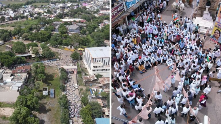 Harda News: ट्रैक्टरों पर तिरंगे झंडे और अपनी मांगों को लेकर बैनर लगाकर गर्मजोशी से लगाए नारे दिया ज्ञापन