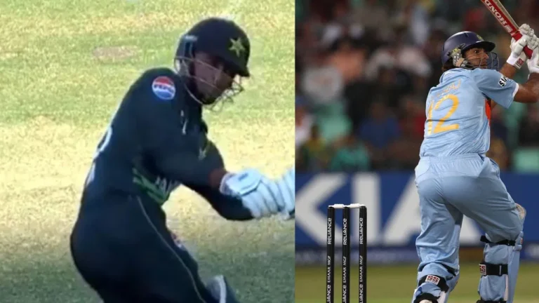 Pakistan’s Saim Ayub stuns internet with Yuvraj-style six off Starc, fans say Yuvi ka Asar
