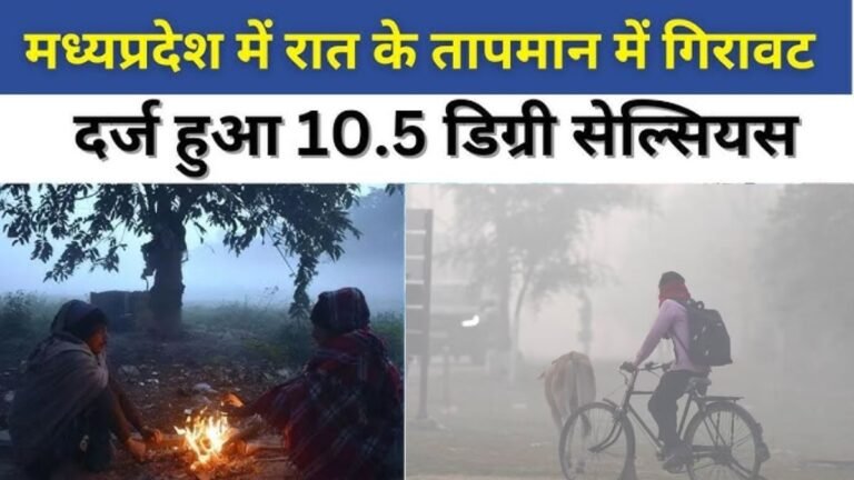 Weather Update: मध्यप्रदेश में बढ़ा ठण्ड का प्रकोप, 10 से ज्यादा शहरो में पारा 9 डिग्री से निचे, जाने सर्दी का हाल