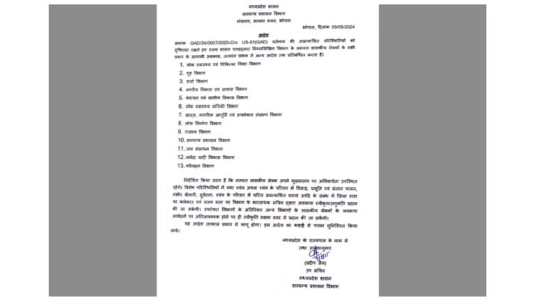 भारत पाकिस्तान के बीच बढ़ते तनाव में इन विभागों की भी छुट्टियां रद्द आदेश जारी