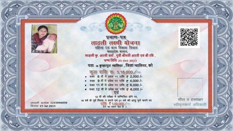 Ladli Laxmi Yojana MP
